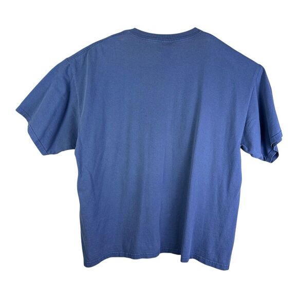 New York Central Railroad T-Shirt Adult 2XL Blue NYC Train Locomotive Transit - Picture 6 of 12